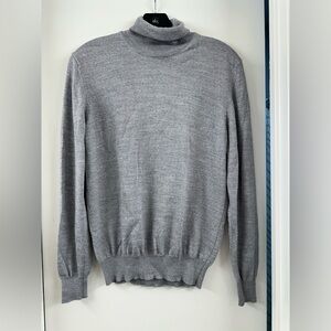NWT TSD12 Men’s Gray Turtleneck Sweater 50% merino wool Medium made in Italy M